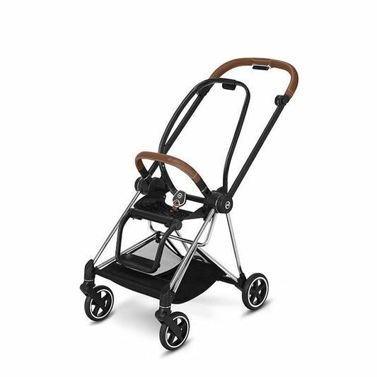 CYBEX Mios 3-in-1 Travel System Frame incl. Seat Hardpart – Chrome in Brown Details