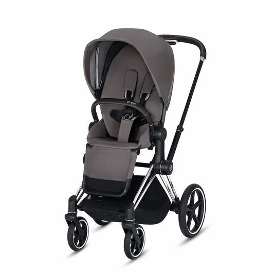 CYBEX Priam 3-in-1 Travel System Chrome with Black Details Baby Stroller – Manhattan Grey