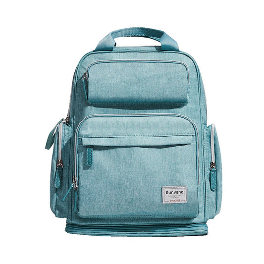 Sunveno Large Capacity Diaper Bag Fashion Maternity Baby Bag Backpack (Green)