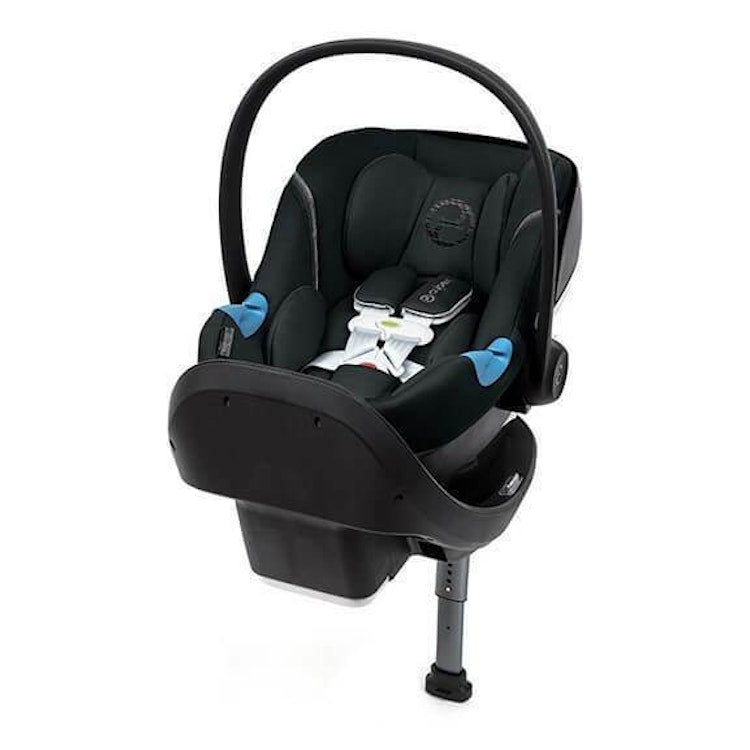 CYBEX Aton M Infant Car Seat with SafeLock Base - Lavastone Black