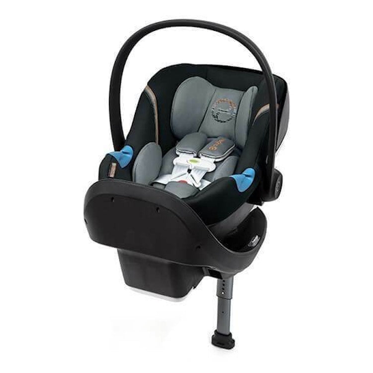 CYBEX Aton M Infant Car Seat with SensorSafe & SafeLock Base - Pepper Black