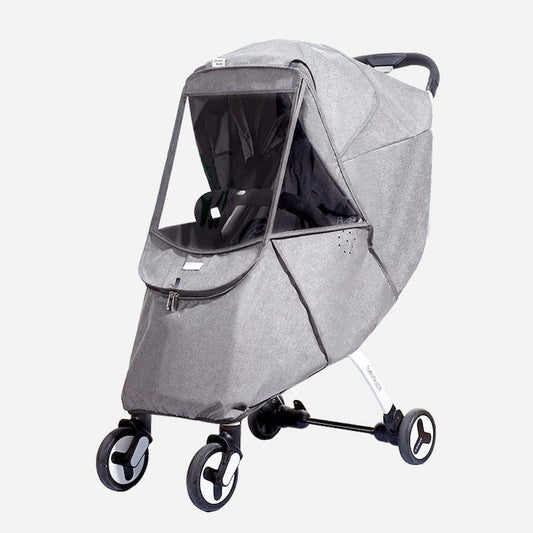Baby Stroller Rain Cover Universal Wind Dust Weather Shield with Windows For Strollers