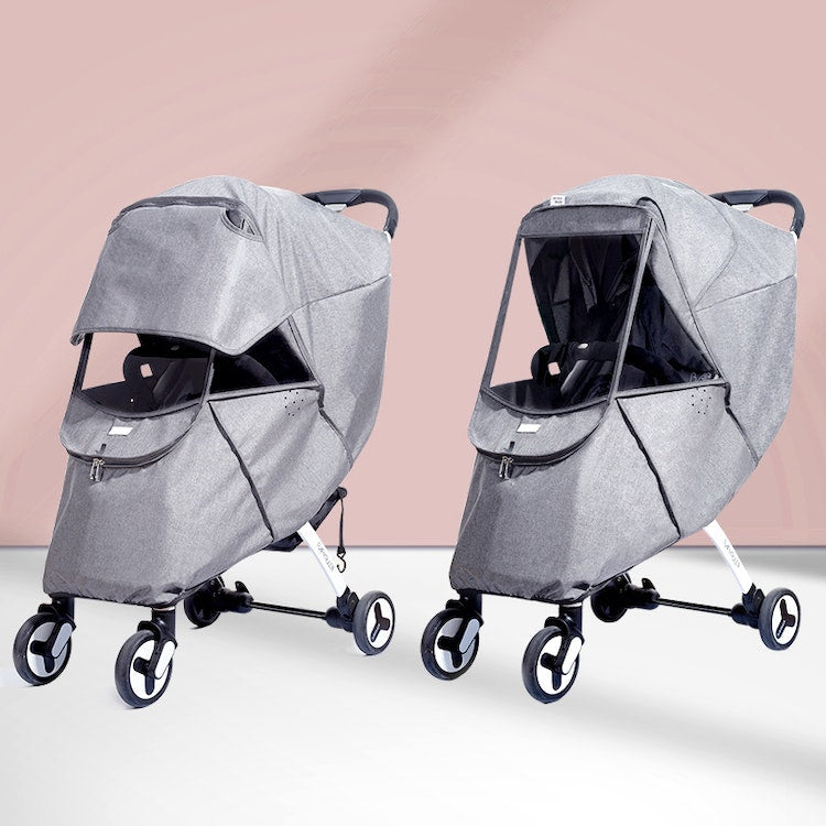 Baby Stroller Rain Cover Universal Wind Dust Weather Shield with Windows For Strollers