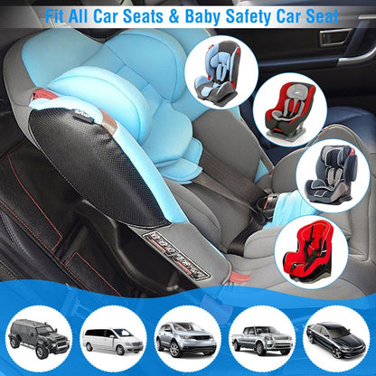 2 Packs Car Seat Protector Cushion Mat Pad with Thick Padding Protector for Child Baby Car Seat Mesh Pockets Non-slip