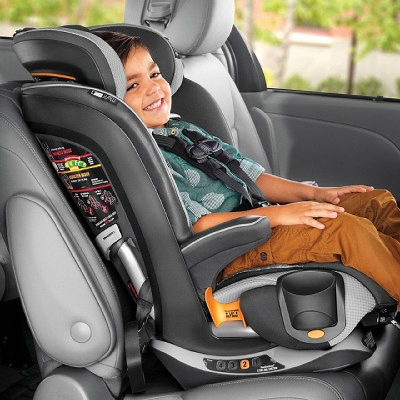 New - Chicco MyFit Zip Air Harness Booster Car Seat - Q Collection