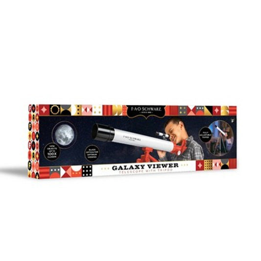 New - FAO Schwarz Galaxy Viewer Toy Telescope with Tripod