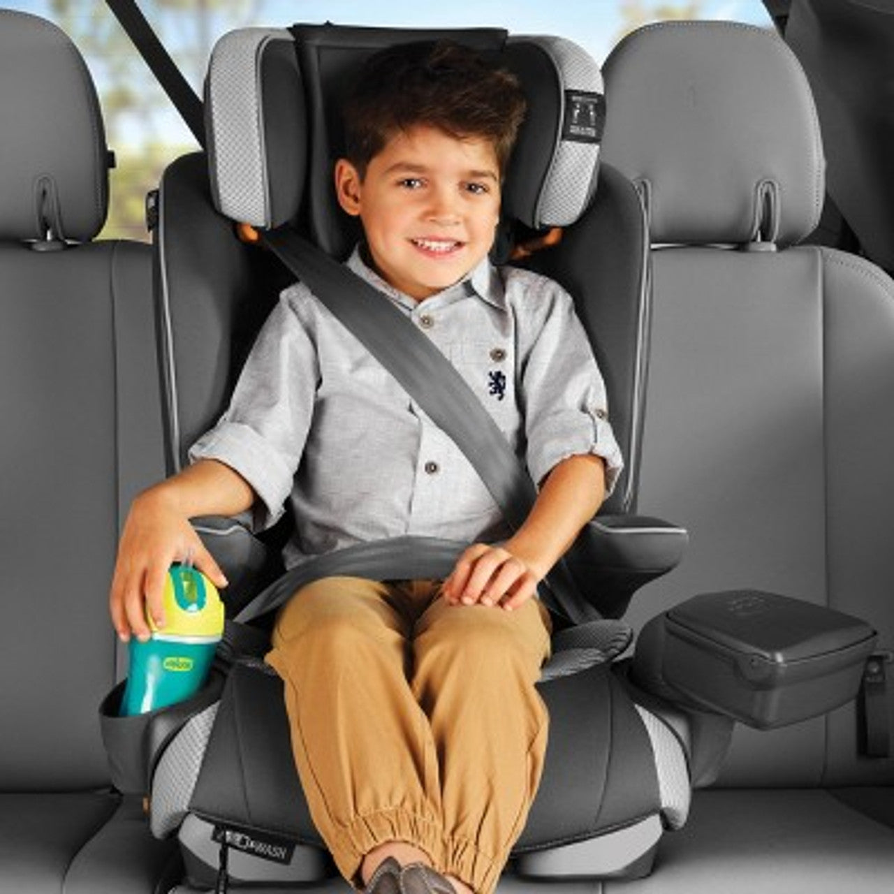 New - Chicco MyFit Zip Air Harness Booster Car Seat - Q Collection