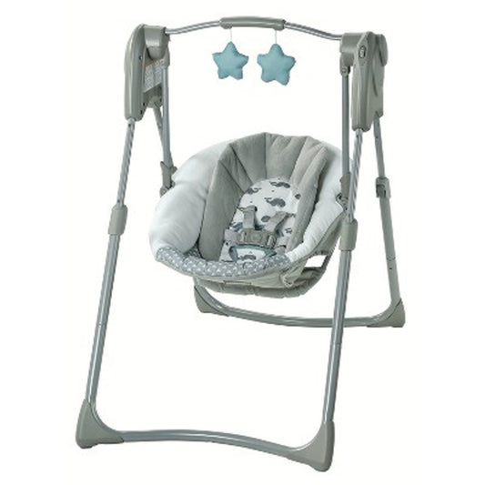 New - Graco Slim Spaces Compact Baby Swing - Humphry