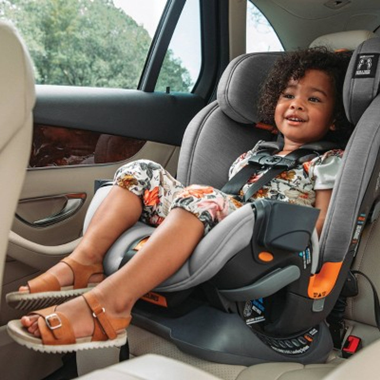 New - Chicco OneFit ClearTex All-in-One Convertible Car Seat - Slate