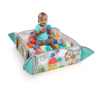 New Bright Starts 5-In-1 Your Way Ball Play Activity Gym & Ball Pit (Totally Tropical)