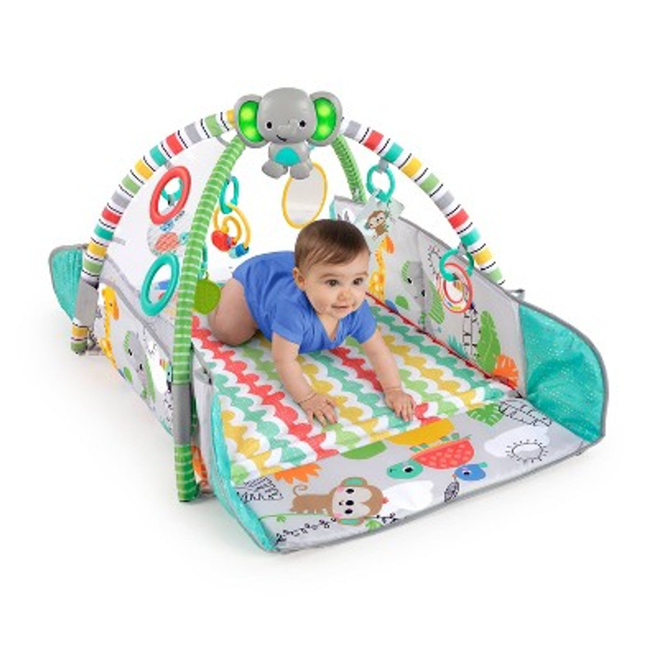 New Bright Starts 5-In-1 Your Way Ball Play Activity Gym & Ball Pit (Totally Tropical)