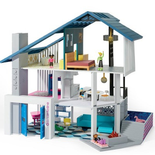 New - FAO Schwarz Toy Wood Ultimate Doll House LED