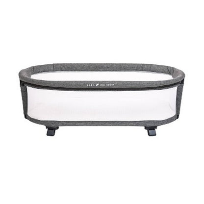 New Baby Delight Beside me Nova Deluxe Bedside Bassinet with Stand (Charcoal Tweed)