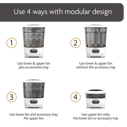 Baby Brezza Bottle Sterilizer and Dryer Advanced (White) - Kidsy