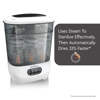 Baby Brezza Bottle Sterilizer and Dryer Advanced (White) - Kidsy