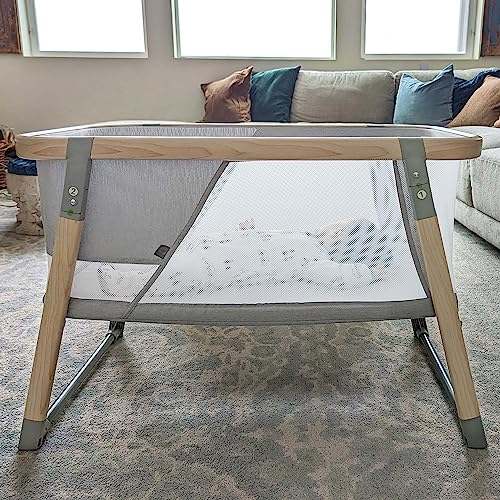 Boppy Bassinet with Wipeable Mattress Pad and Two Mattress Covers (Gray) - Kidsy