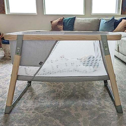 Boppy Bassinet with Wipeable Mattress Pad and Two Mattress Covers (Gray) - Kidsy