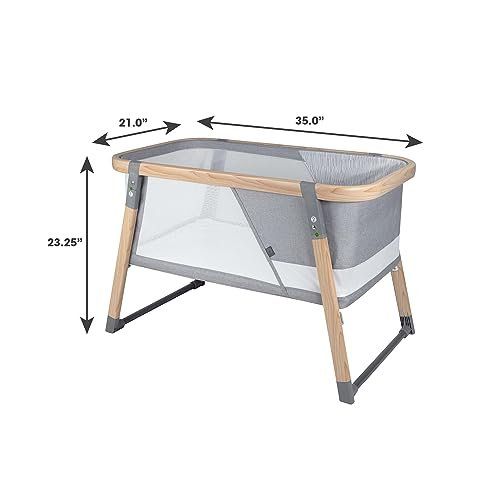 Boppy Bassinet with Wipeable Mattress Pad and Two Mattress Covers (Gray) - Kidsy