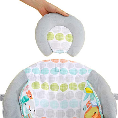 Bright Starts Comfy Baby Bouncer (Whimsical Wild) - Kidsy