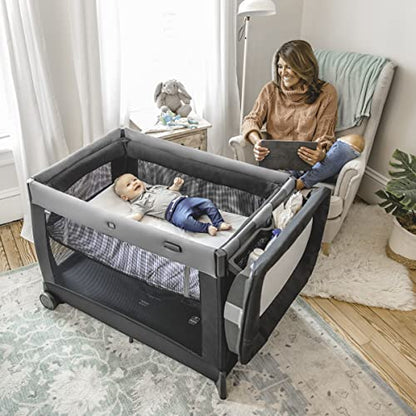 Chicco Lullaby Portable Playard (Camden Black) - Kidsy