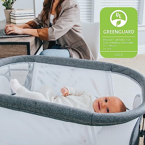 Chicco LullaGlide 3 - in - 1 Baby Bassinet Includes Carry Bag (Luna/Grey) - Kidsy