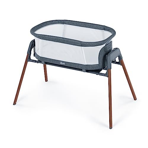 Chicco LullaGlide 3-in-1 Baby Bassinet Includes Carry Bag (Luna/Grey)