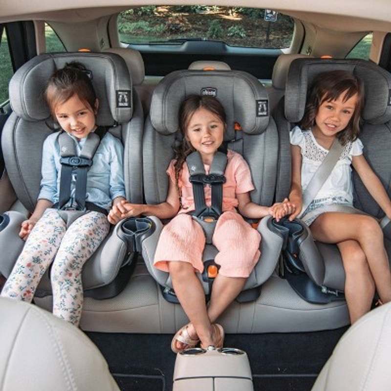 Chicco OneFit ClearTex All - in - One Convertible Car Seat (Slate) - Kidsy