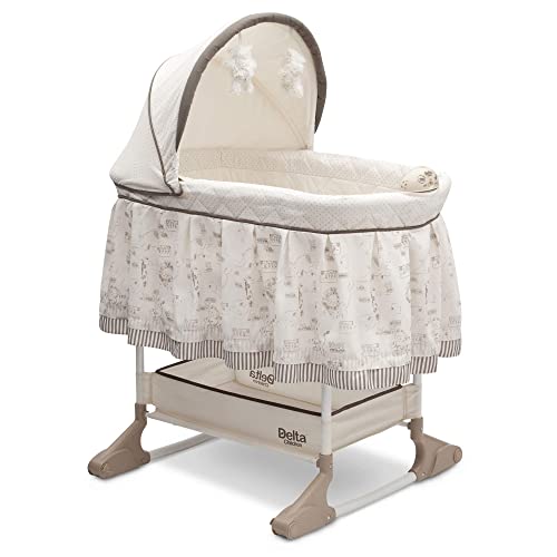 Delta Children Rocking Bedside Bassinet (Play Time Jungle) - Kidsy