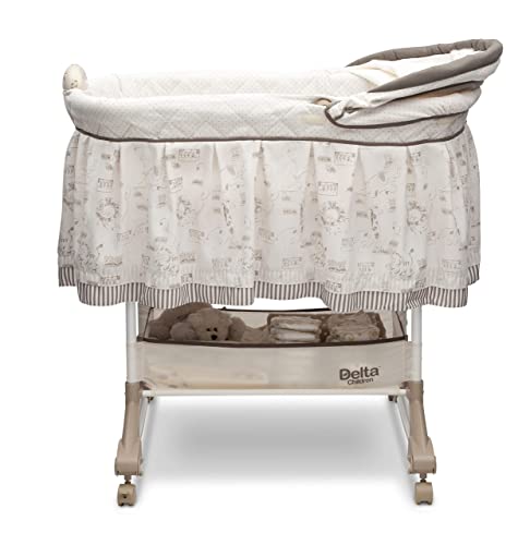 Delta Children Rocking Bedside Bassinet (Play Time Jungle) - Kidsy