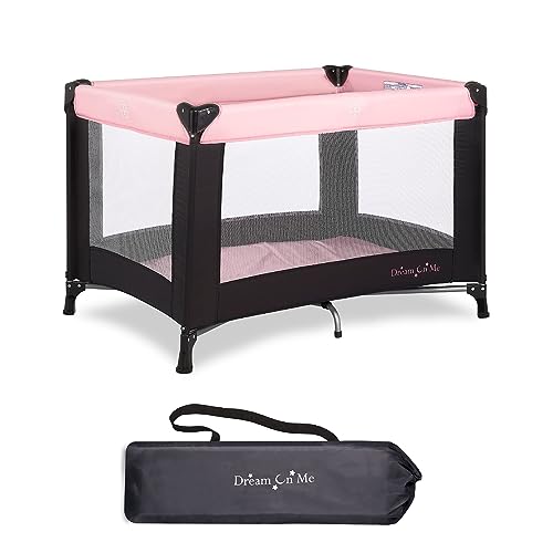 Dream On Me Nest Portable Playard with Carry Bag (Pink) - Kidsy