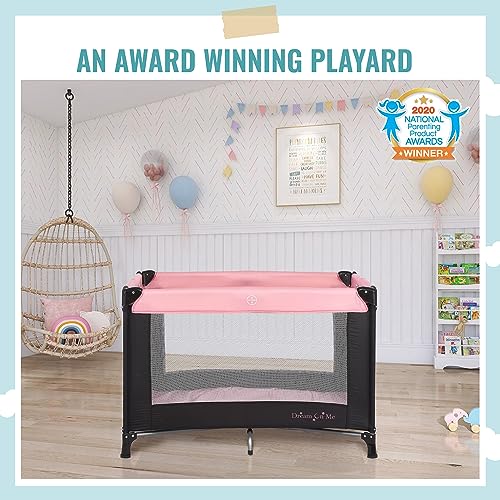 Dream On Me Nest Portable Playard with Carry Bag (Pink) - Kidsy