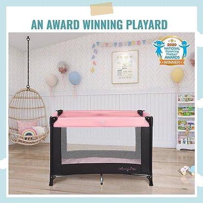 Dream On Me Nest Portable Playard with Carry Bag (Pink) - Kidsy