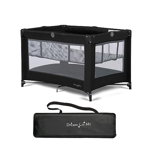 Dream On Me Zazzy Portable Playard (Black) - Kidsy