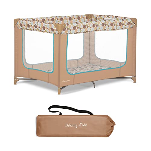 Dream On Me Zodiak Portable Playard (Coffee and Blue) - Kidsy