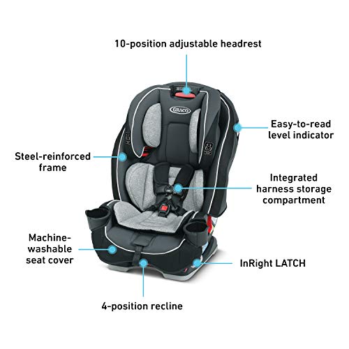 Graco SlimFit 3 - in - 1 Convertible Car Seat (Darcie) - Kidsy