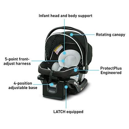 Graco SnugRide Lite LX Infant Car Seat (Studio) - Kidsy