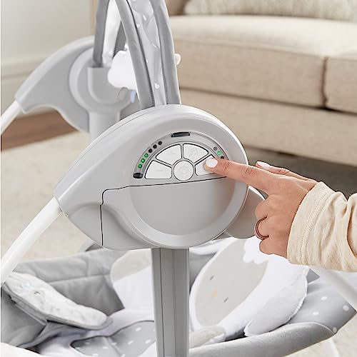 Ingenuity Comfort 2 Go Cushioned Baby Swing (Cuddle Lamb) - Kidsy