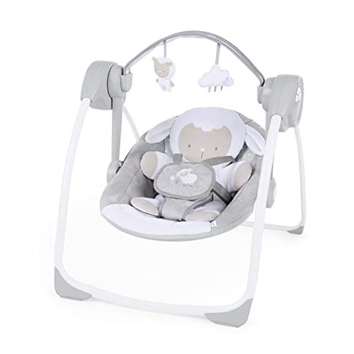 Ingenuity Comfort 2 Go Cushioned Baby Swing (Cuddle Lamb) - Kidsy