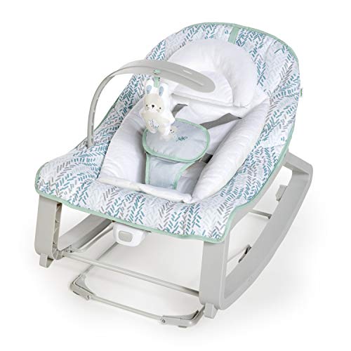 Ingenuity Keep Cozy 3 - in - 1 Grow with Me Vibrating Baby Bouncer (Spruce) - Kidsy