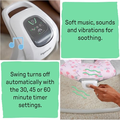 Ingenuity SimpleComfort Baby Swing (Pink Cassidy) - Kidsy
