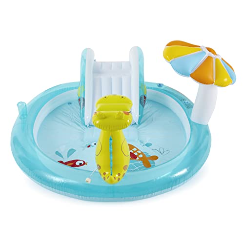 Intex Gator 6.6ft x 5.6ft x 4in Outdoor Inflatable Kiddie Pool - Kidsy