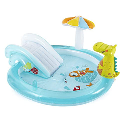 Intex Gator 6.6ft x 5.6ft x 4in Outdoor Inflatable Kiddie Pool - Kidsy