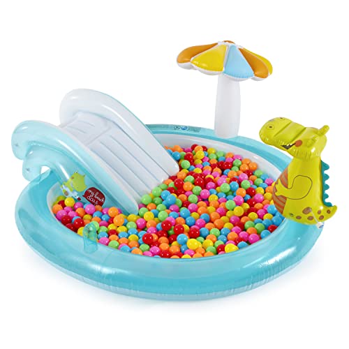 Intex Gator 6.6ft x 5.6ft x 4in Outdoor Inflatable Kiddie Pool - Kidsy