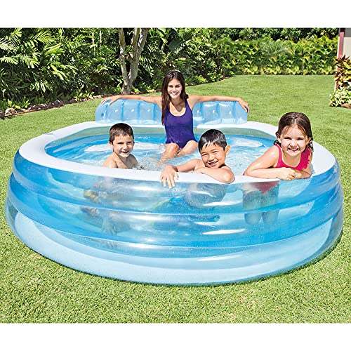 Intex Swim Center Inflatable Family Lounge Pool (Blue) - Kidsy