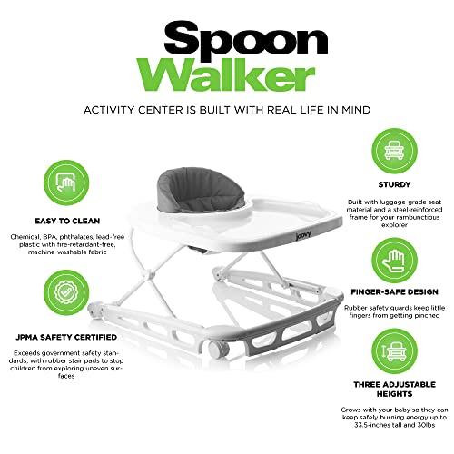 Joovy Spoon Baby Walker & Activity Center (Charcoal) - Kidsy