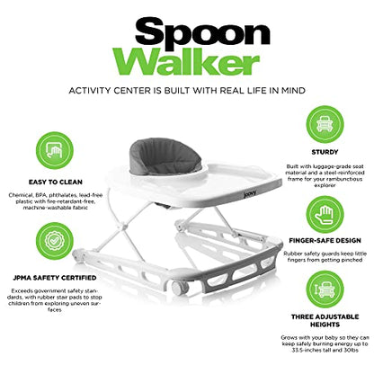 Joovy Spoon Baby Walker & Activity Center (Charcoal) - Kidsy