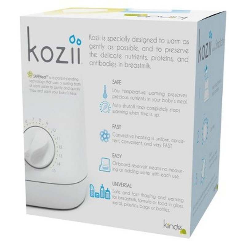 Kiinde Kozii Baby Bottle Warmer (White) - Kidsy