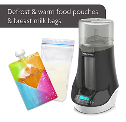 New Baby Brezza Electric Baby Bottle Warmer, Breastmilk Warmer and Defroster (Black) - Kidsy
