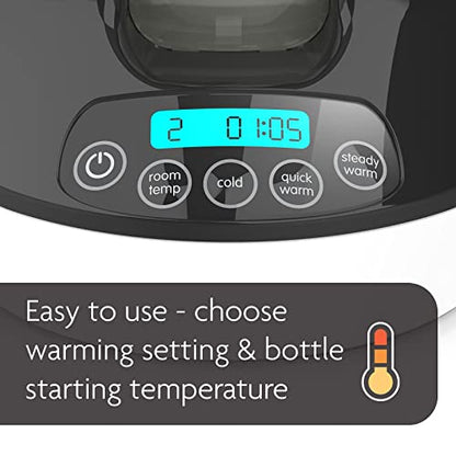 New Baby Brezza Electric Baby Bottle Warmer, Breastmilk Warmer and Defroster (Black) - Kidsy