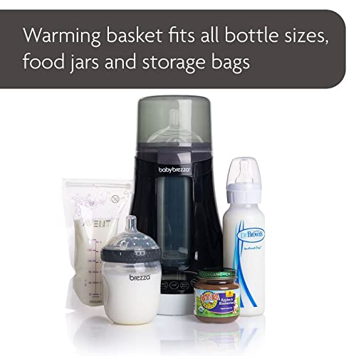 New Baby Brezza Electric Baby Bottle Warmer, Breastmilk Warmer and Defroster (Black) - Kidsy